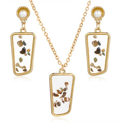 Vintage Crystal Turkish Jewelry Sets Multi Colour Gold Chunky Necklace Earrings For Women Fashion Accessories Gift