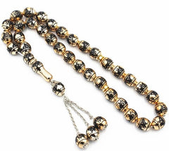New Fashion 12mm Muslim Rosary Islamic Prayer Beads Tasbih Tassel Pendant 33 Beads Allah Mohammed Rosary for Women Men Bracelets