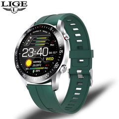 LIGE Luxury brand Men’s Smart Watches 2021 New Steel band Fitness watch Heart rate blood pressure Activity tracker Smart Watch For Men