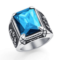 Punk Titanium Steel Ring for Men Jewelry Valknut Signet Ring Odin Symbol Norse Viking Biker Finger Ring Trendy Male Jewelry Gift