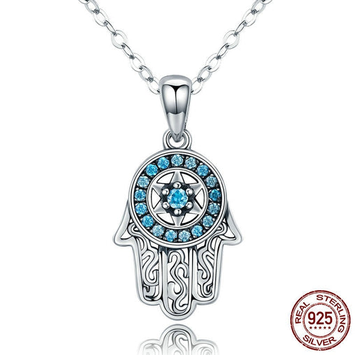 New Design Trendy Hamsa Hand of Fatima Pendant Necklace for Women Men Fashion Turkish Jewelry