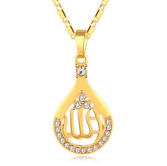 Beautiful Allah Pendent Necklace With Chain available in Silver and Gold color