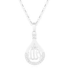 Beautiful Allah Pendent Necklace With Chain available in Silver and Gold color