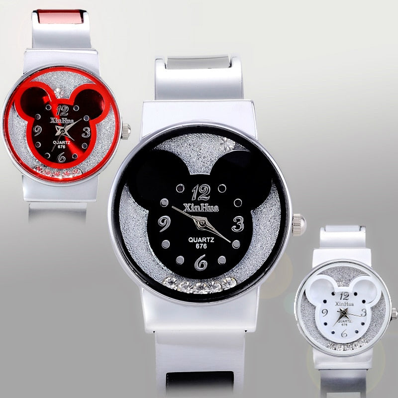 Beautiful Mickey  Mouse Design  Bracelet Watches